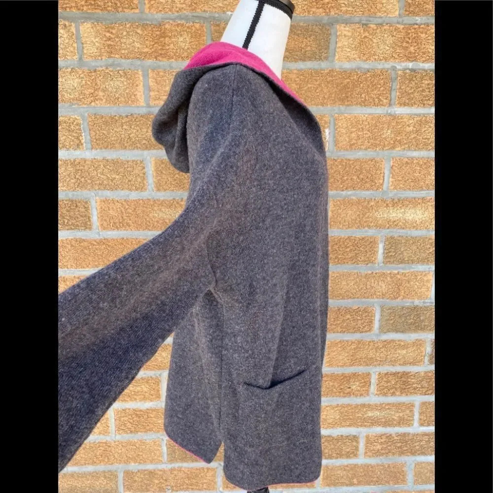 Chiaramente Open Front Hooded Cardigan Large - Picture 6 of 15
